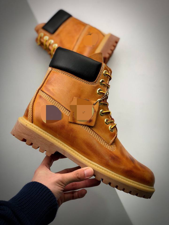Exporting to the United States outdoor casual shoes, kicking the header, the cowhide waterproof outdoor Tianmu blue couple boots TBL leather boots