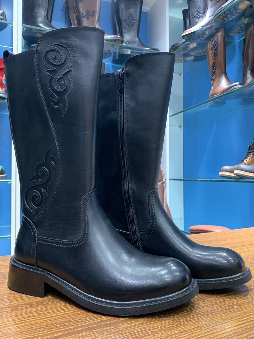 Men's cowhide and horse boots four seasons ethnic style boots