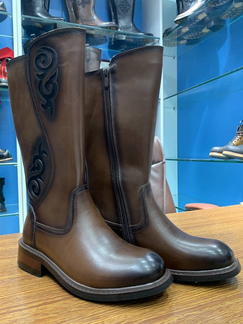 Men's cowhide and horse boots four seasons ethnic style boots