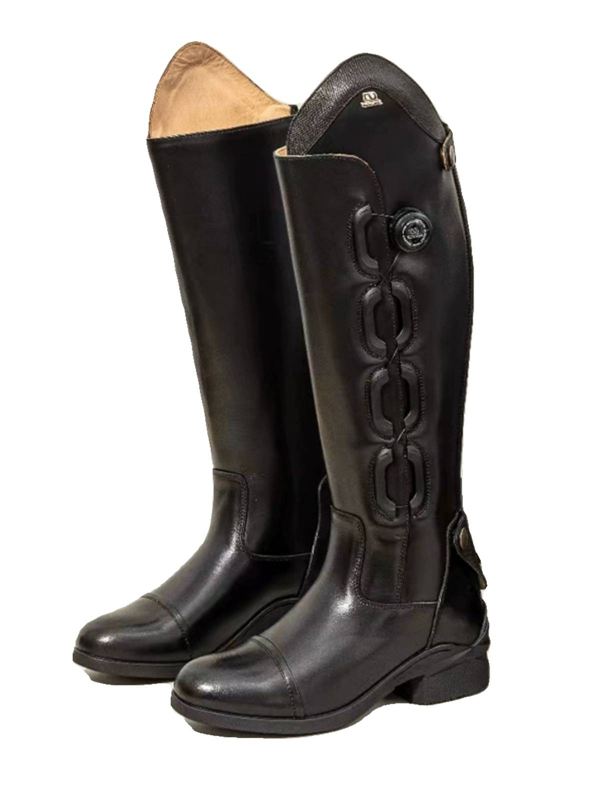Cowhide equestrian boots head layer cowhide riding boots obstacle boots competition training riding boots shoes, shoes riding equipment