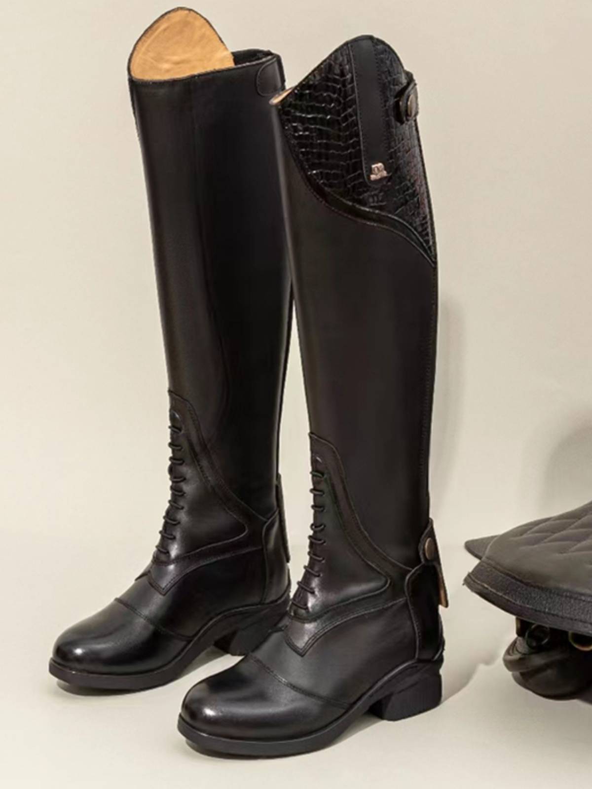 Cold Equestnically Boot Boots Boots soft and comfortable Cowhide Knights High Boots High Boots Ride Horse Boots Men and Women