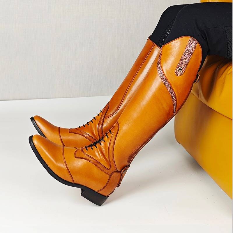 MSR equestrian boots boots boots children men's women's women's long -term boots ride -riding obstacle custom professional equestrian horse boots