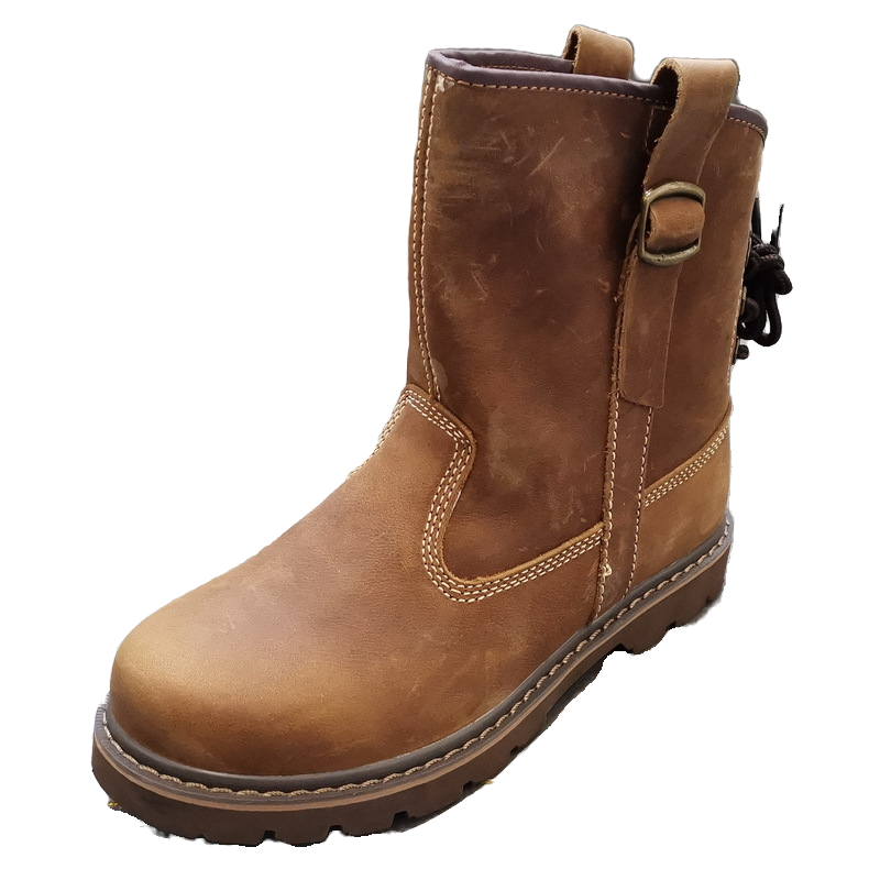 Cowhide locomotive short boots leather men's boots retro knight boots trendy worker boots Mongolian boots and horse boots breathable Martin boots