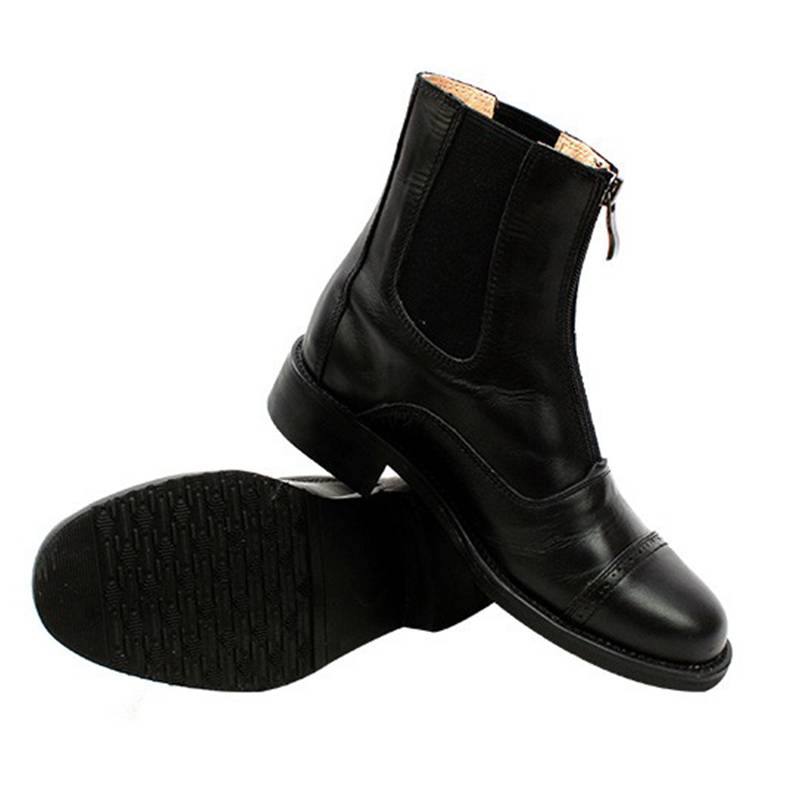 Cow-pile-chained short boots for children with short boots with adult air-resort short boots and horse-shoes