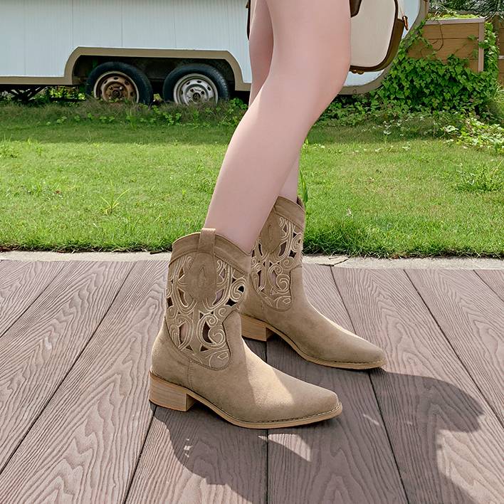 Hong Kong's Air-Air Desert Boots, 2024 Summer Coarse and Short Boots