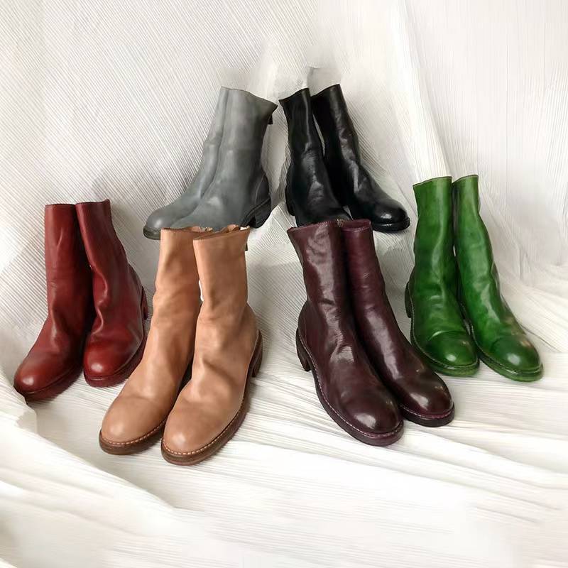 GUIDI310 Boots Women 788Z Guteter Handmade Handmade Old Washing Imported Magpi Ghost Emperor PL2 Martin Boots