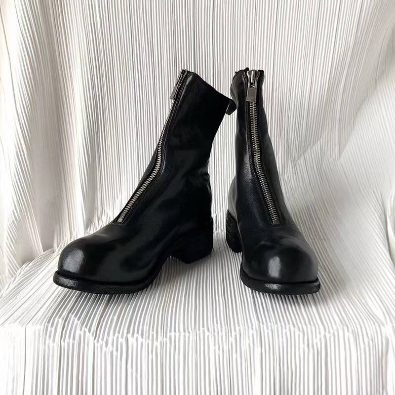 GUIDI310 Boots Women 788Z Guteter Handmade Handmade Old Washing Imported Magpi Ghost Emperor PL2 Martin Boots