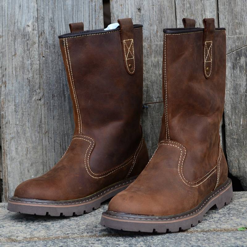 High-skinned boots, waterproof boots, boots, boots, boots, soles, to keep the wind-proof car