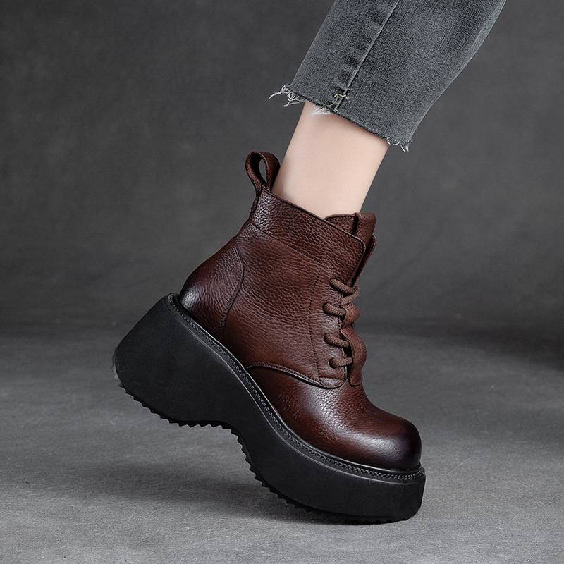 899 Roman Roman Boot 2023 Autumn and Winter New Thick Round -headed female short boots Fashion versatile Martin boots
