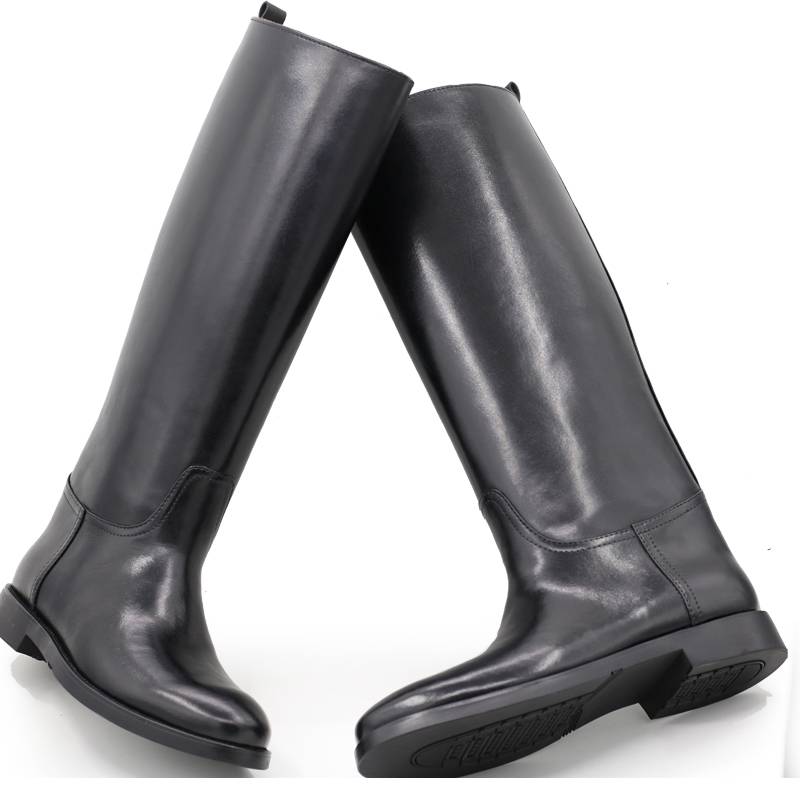 Leather Knight Equestrian Boots Male Paradise Male High Boots Cow Pacific Second Boots Wool Boots Ritual Guard Tibetan Tibetan Boots