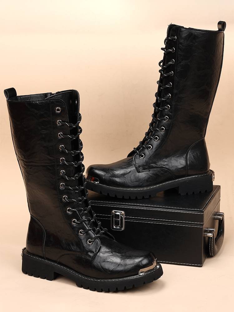 High-barrelled man boots, Martin boots, old knights' boots