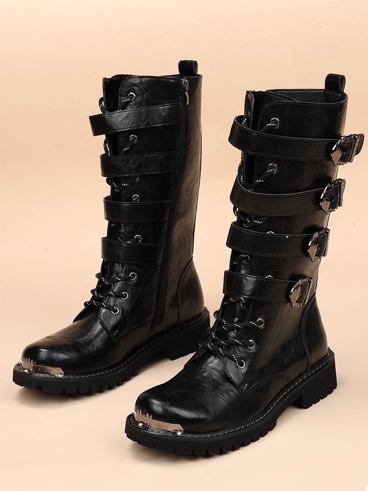 High-barrelled man boots, Martin boots, old knights' boots
