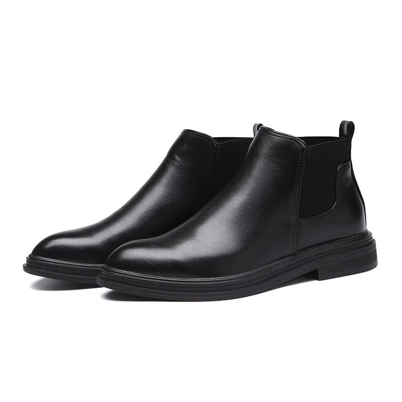 Summer Martin Boots Men's High School Gang Short Boot Korean Trend British Retro Set High Sweet Shoes Man Chelsea Boots