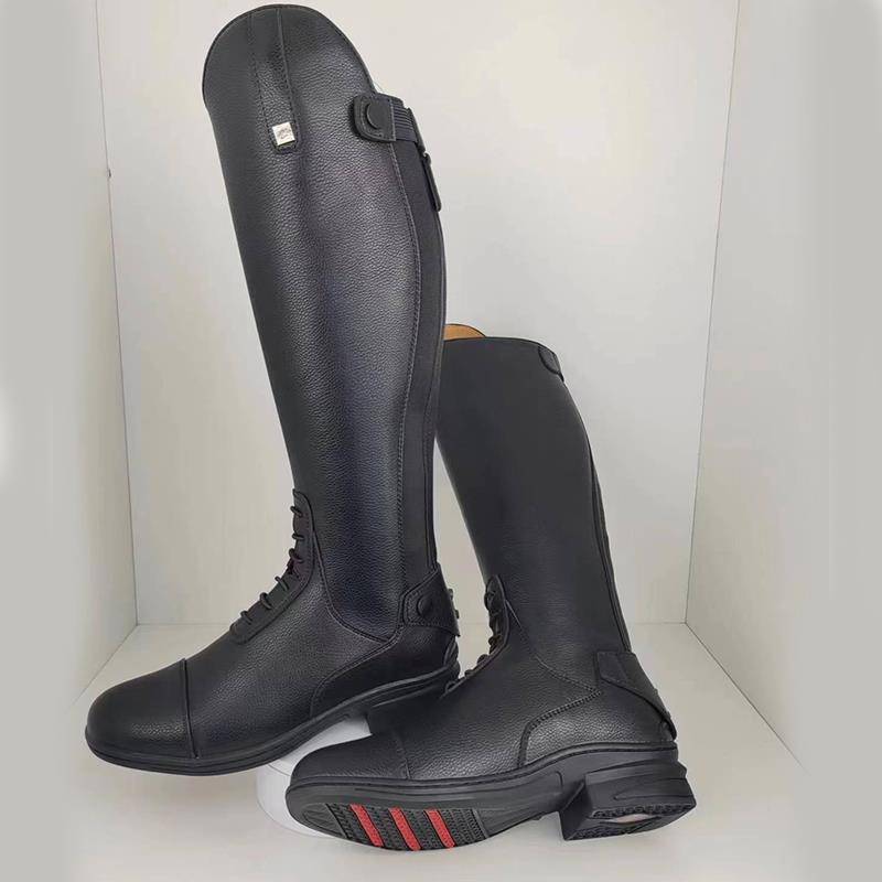 Cowhide equestrian boots riding shoes riding boots men's and women's riding boots, equestrian boots without cracking dancing horse boots