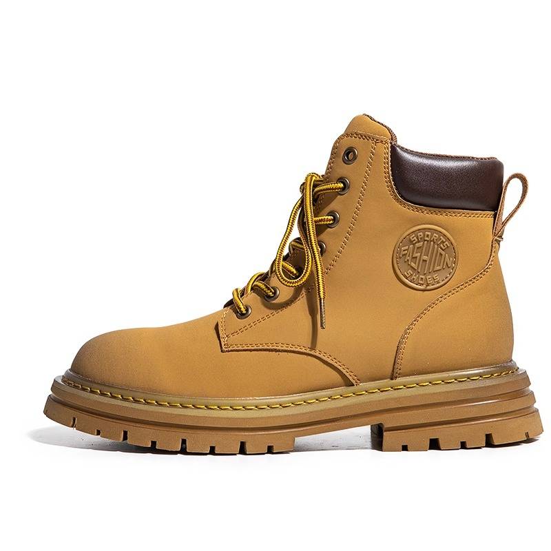 Greater Northwest Xinjiang Tibet Prairie Sichuan West Tourism Piece in Western denim boots desert mountaineering leather Martin boots