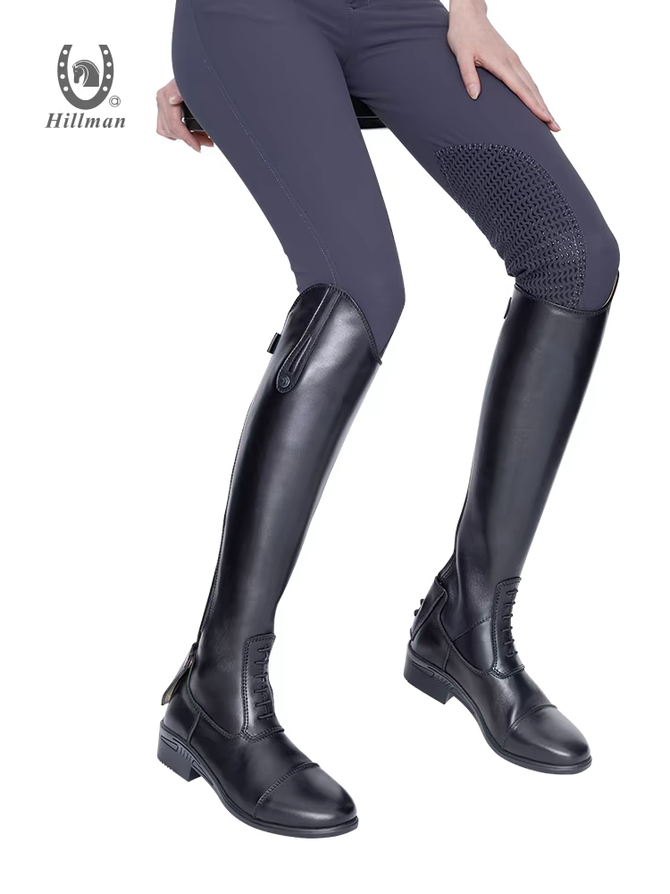 Professional equestrian boots men and women riding boots hillman real cowhide breathable soft riding boots obstacle boots