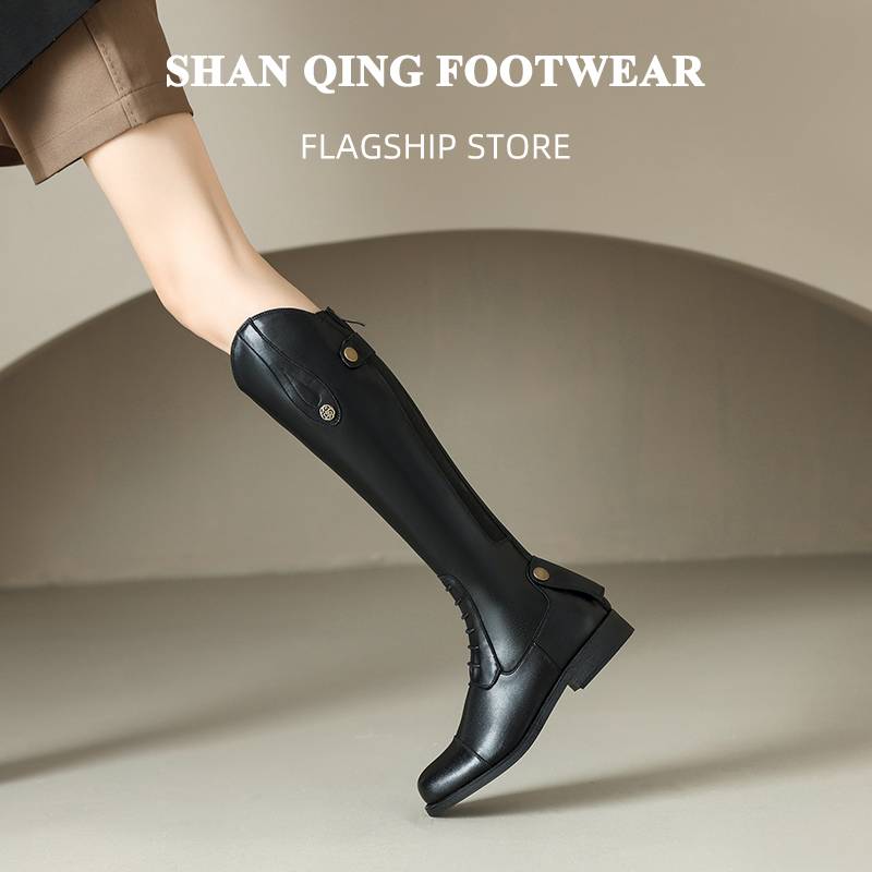 SHAN qing · Treasure model | Equestrian boots riding boots rider competition training riding long horse boots high tube