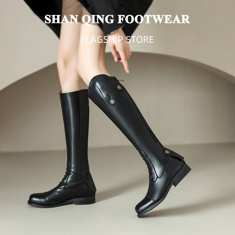 SHAN qing · Treasure model | Equestrian boots riding boots rider competition training riding long horse boots high tube