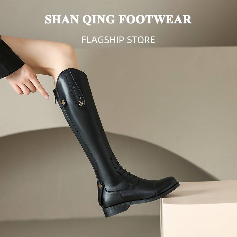 SHAN qing · Treasure model | Equestrian boots riding boots rider competition training riding long horse boots high tube
