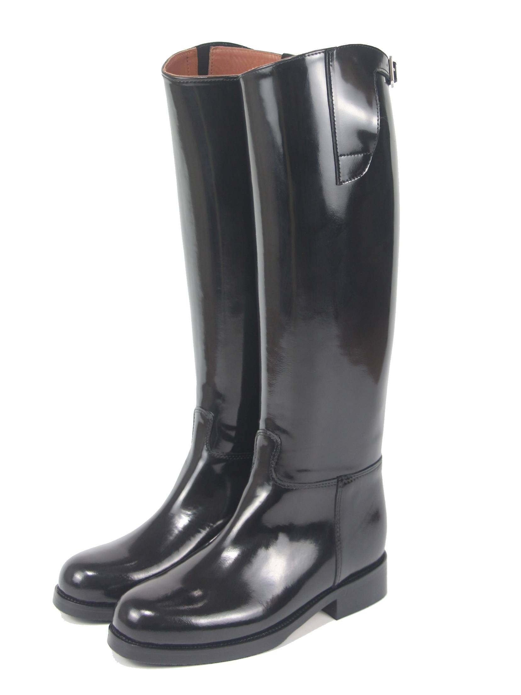 Open Bianzhu Tuogen Leather Boots, locomotive boots, deducting riding horse boots, custom hard tube whole leather