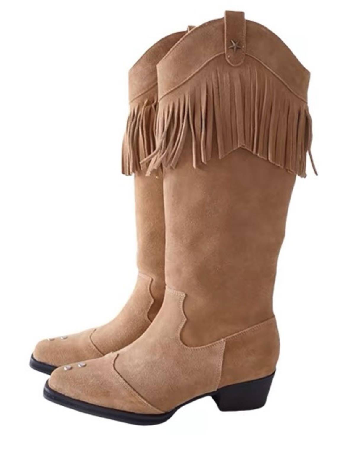 long-bone boots, new 2024, wrinkled boots, retrospected, red-maided-slashed, western cowboy boots