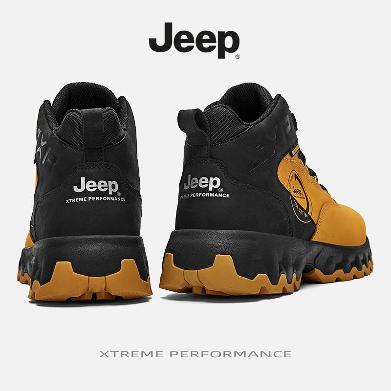 Jeep professional mountaineering shoes male winter outdoor Martin boots free line knob tactical boots waterproof high -top boot shoes