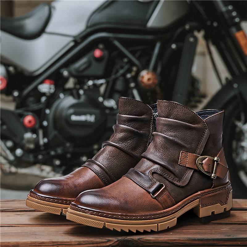 Harley motorcycle in summer riding Martin boots American retro men's shoes Amea Kau Kilita Winter Uaptama boot