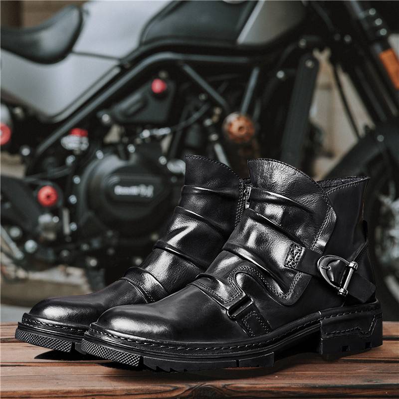 Harley motorcycle in summer riding Martin boots American retro men's shoes Amea Kau Kilita Winter Uaptama boot