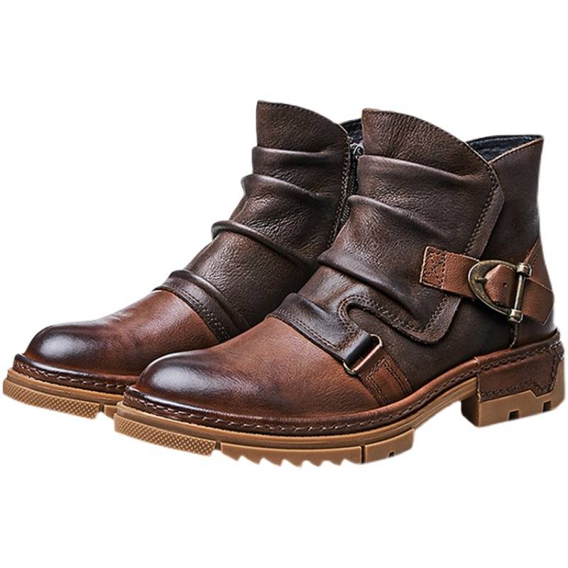 Harley motorcycle in summer riding Martin boots American retro men's shoes Amea Kau Kilita Winter Uaptama boot