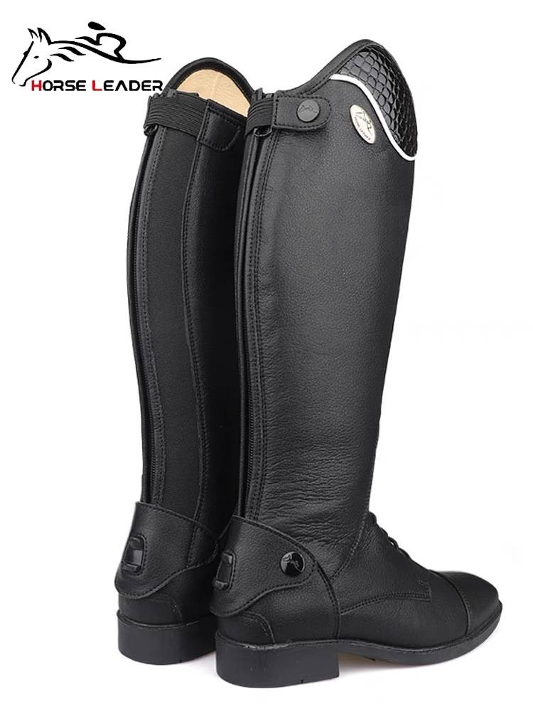 HorseLeader autumn and winter equestrian equipment horses boots women's wear -resistant riding men's boot boot kraft air -breathable long horse boots