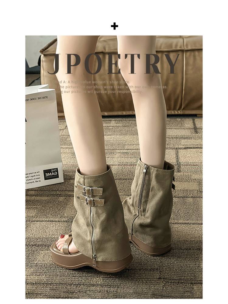 A new 2024 in the summer for boot children, with a thicker bottom with a toe of Roman sandals and relics