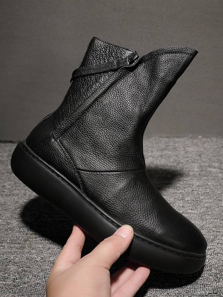 A man's boots and boots