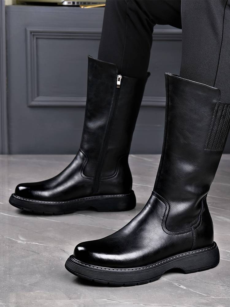 Long-bone boots, American work, retro-mama boots