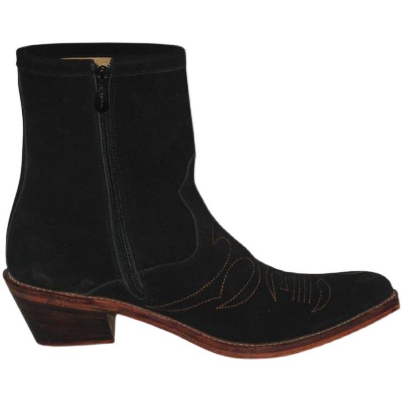TB1048PD customized handmade sewing cowhide bottom U.S. Western denim boots short horses boots in the heel zipper boots