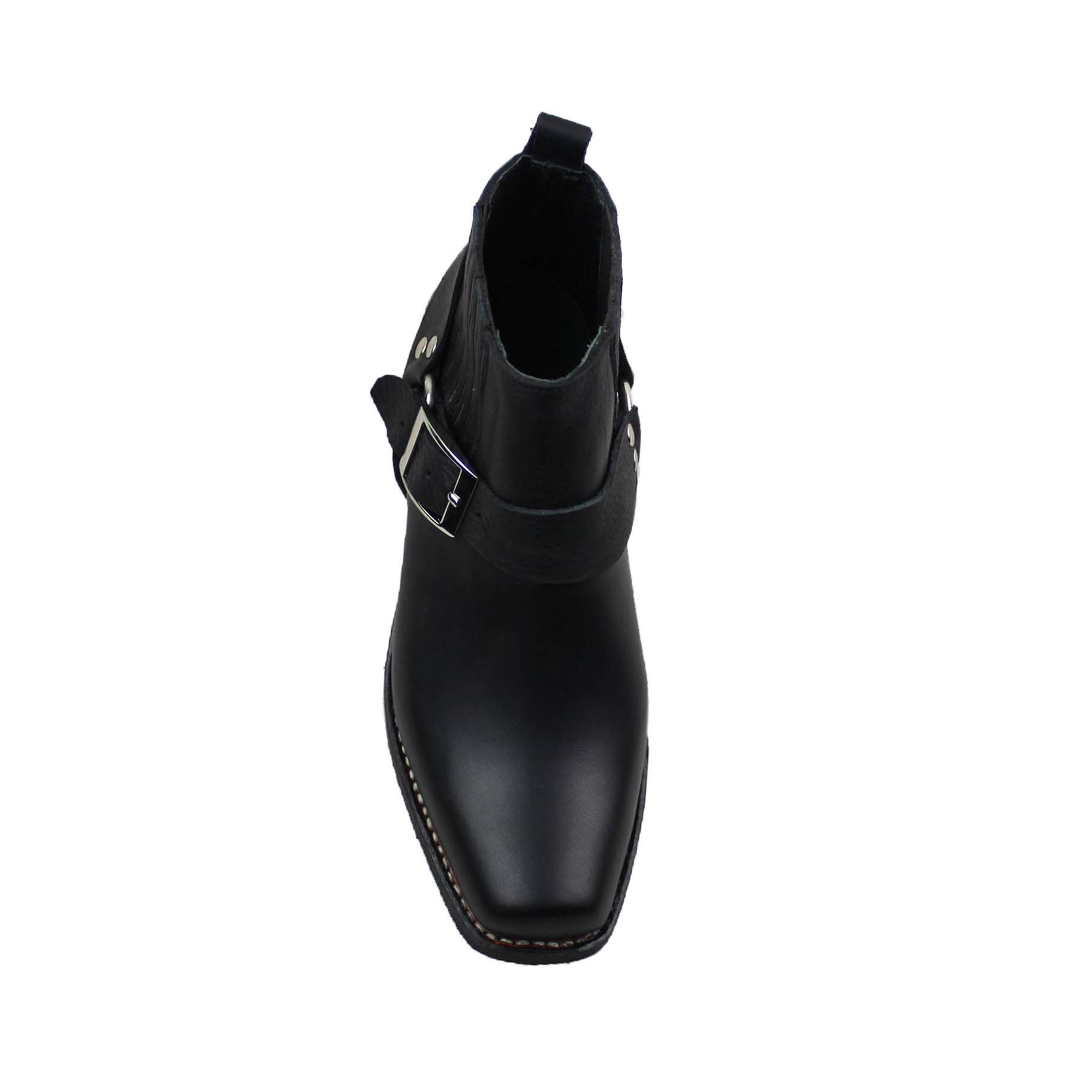 The new version of TB807 leather men's shoes western denim boots, rock boots of rock boots, square cowhide Martin short boots