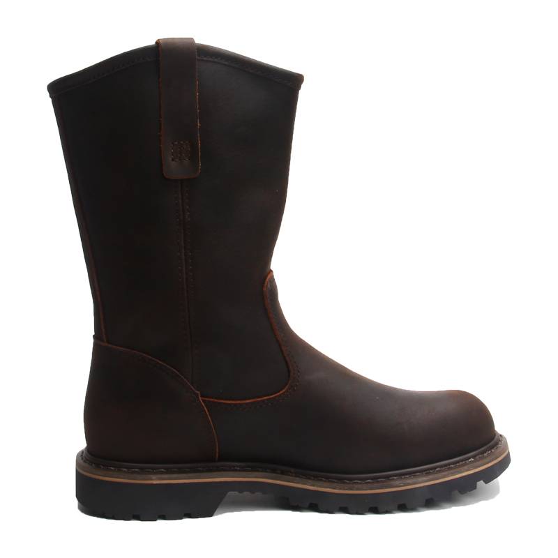American retro solid -differentiated cowhide Martin boots men's outdoor leisure engineer long tube worker boot boots female