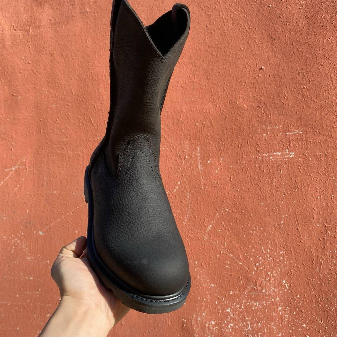 Mongolian boots Martin boots, martial arts boots, solid -off process breathable horse boots, leather denim short boots, knight boots