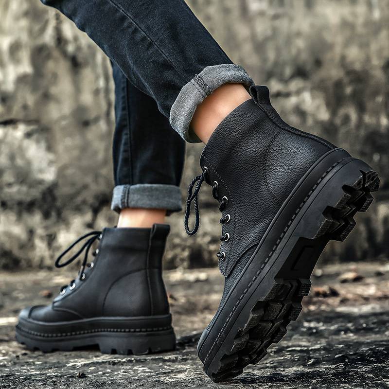 Summer work men's boots high -top leather shoes and horse boots snow boots snow work boots Martin boots 2023 new short boots