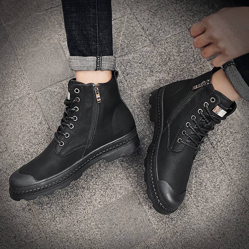Summer work men's boots high -top leather shoes and horse boots snow boots snow work boots Martin boots 2023 new short boots