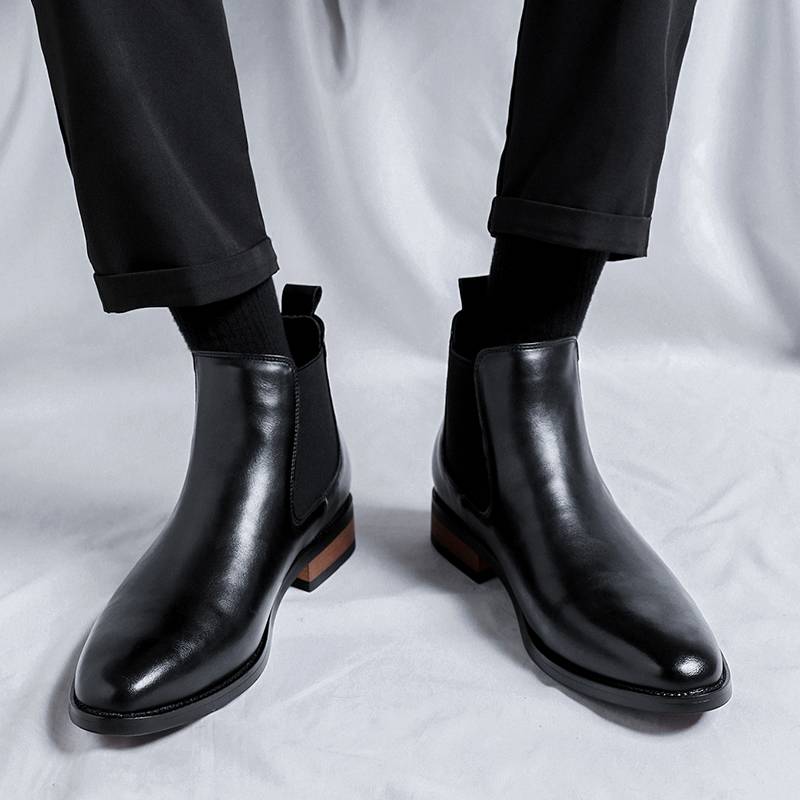Red Wing Chelsea boots men's leather pointed British style Martin boots business format leather boots high boots