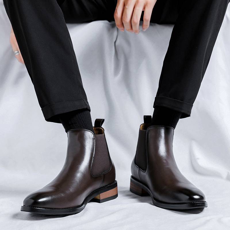 Red Wing Chelsea boots men's leather pointed British style Martin boots business format leather boots high boots