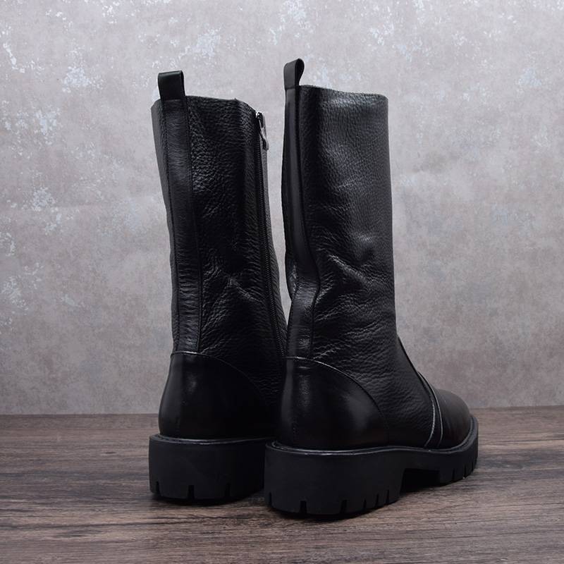 Four Seasons Men's President Gao Shuai Skinth Boots Martin Boots Powder Poor Powers Inner Mongolia Boots Tube Tube Boots Tibetan Putting on Men's Boots