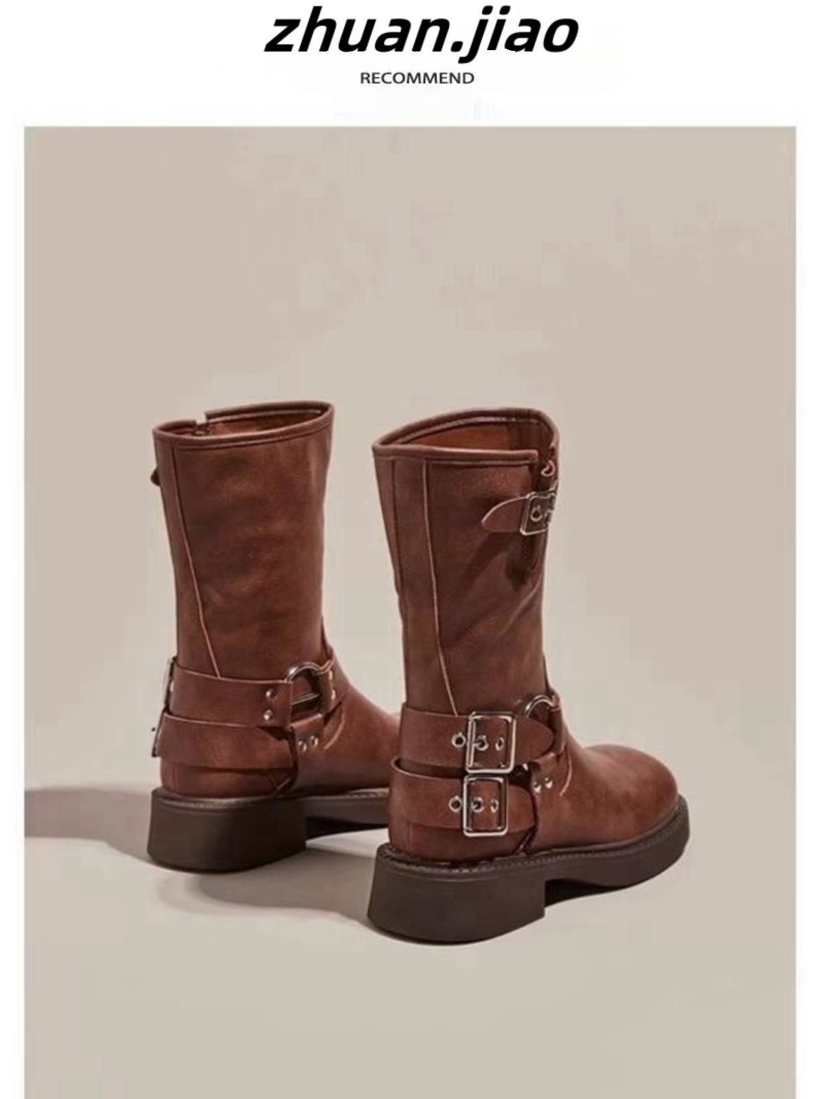 miu Martin Boots Women's Boot 2024 New Spring and Autumn Permanent Spring and Autumn Period, but knee high -knee knight boots in western denim boots