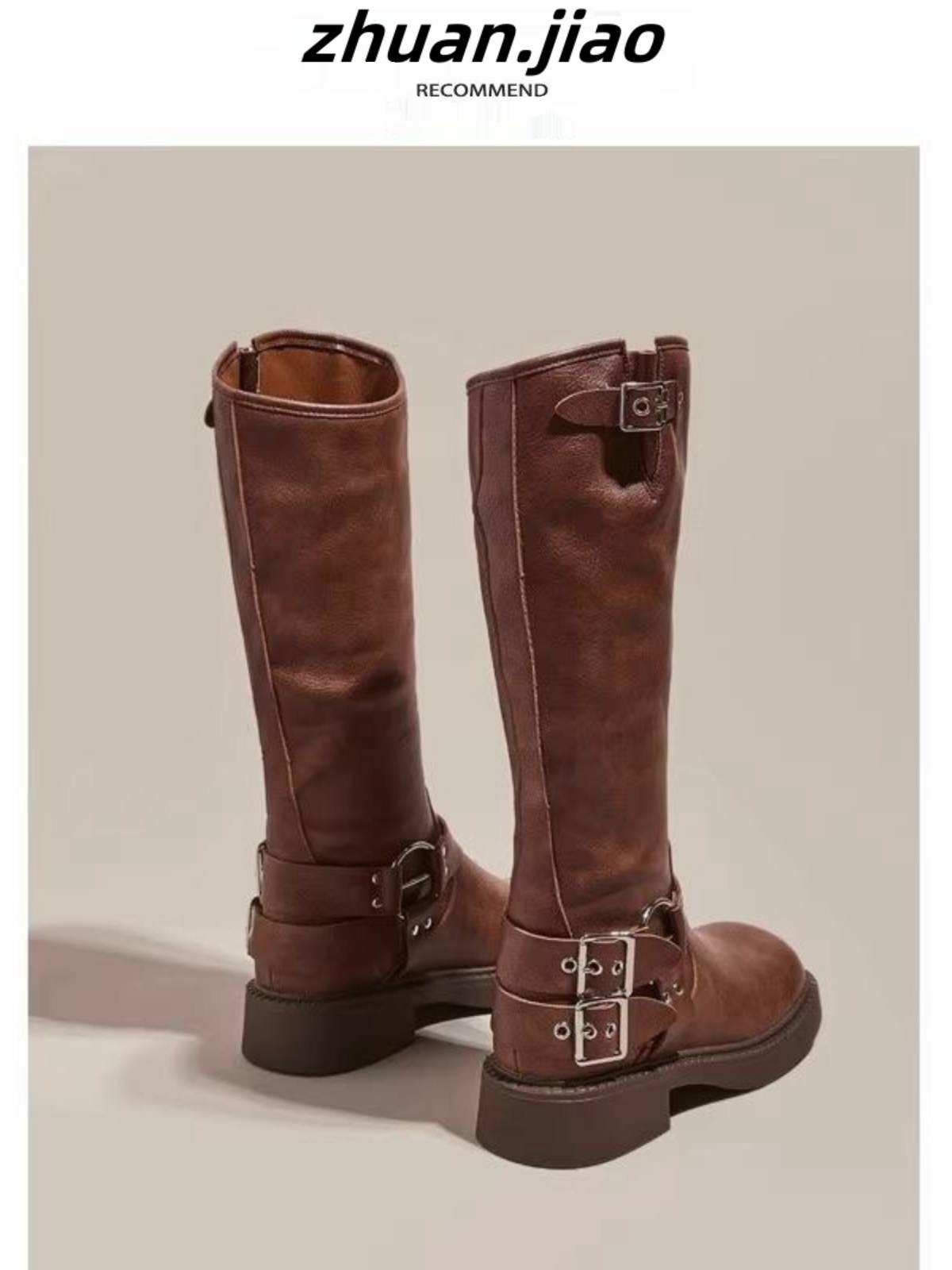 miu Martin Boots Women's Boot 2024 New Spring and Autumn Permanent Spring and Autumn Period, but knee high -knee knight boots in western denim boots