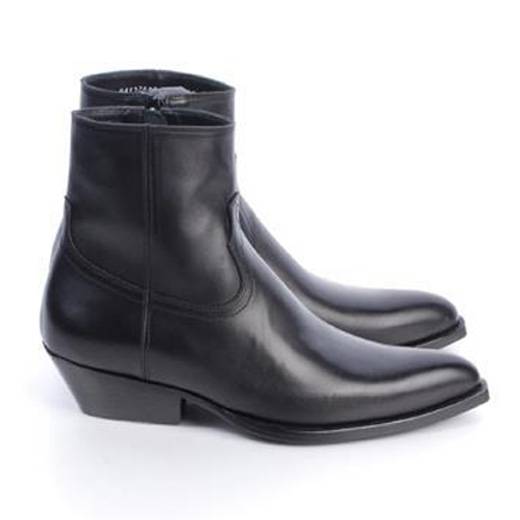 European and American summer cheelsea boot Chelsea boots men's leather pointed short boots British Martin denim boots men's tide