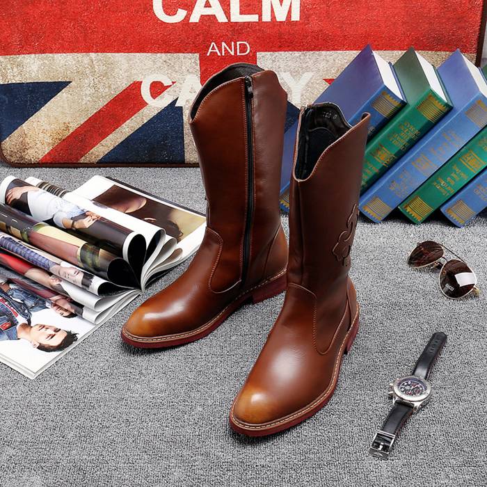 Korean Mongol Boots Recreational Boots Moose Boots Man's Boots Martin's Boots Long Boots Man's Boots Raised High Boots in Point Point