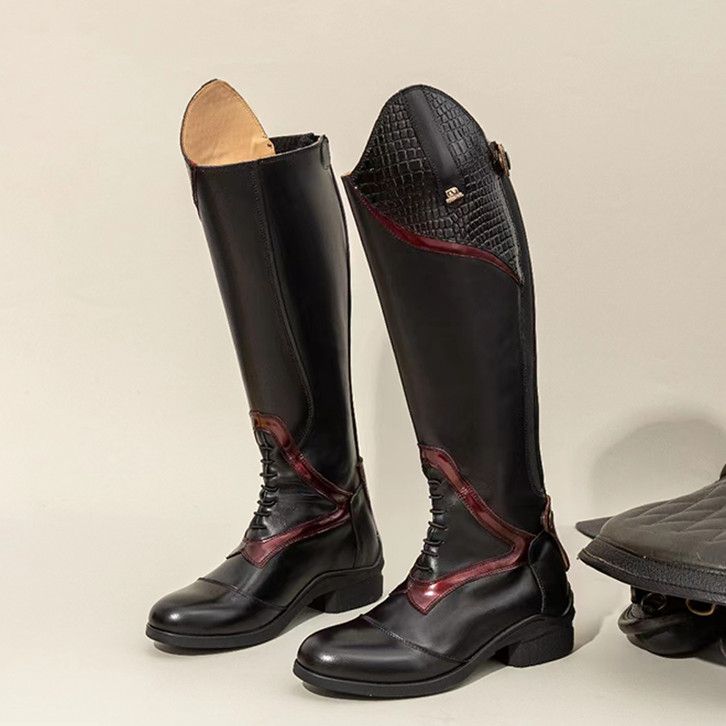 MSR equestrian boots boots boots children men's women's women's long -term boots ride -riding obstacle custom professional equestrian horse boots