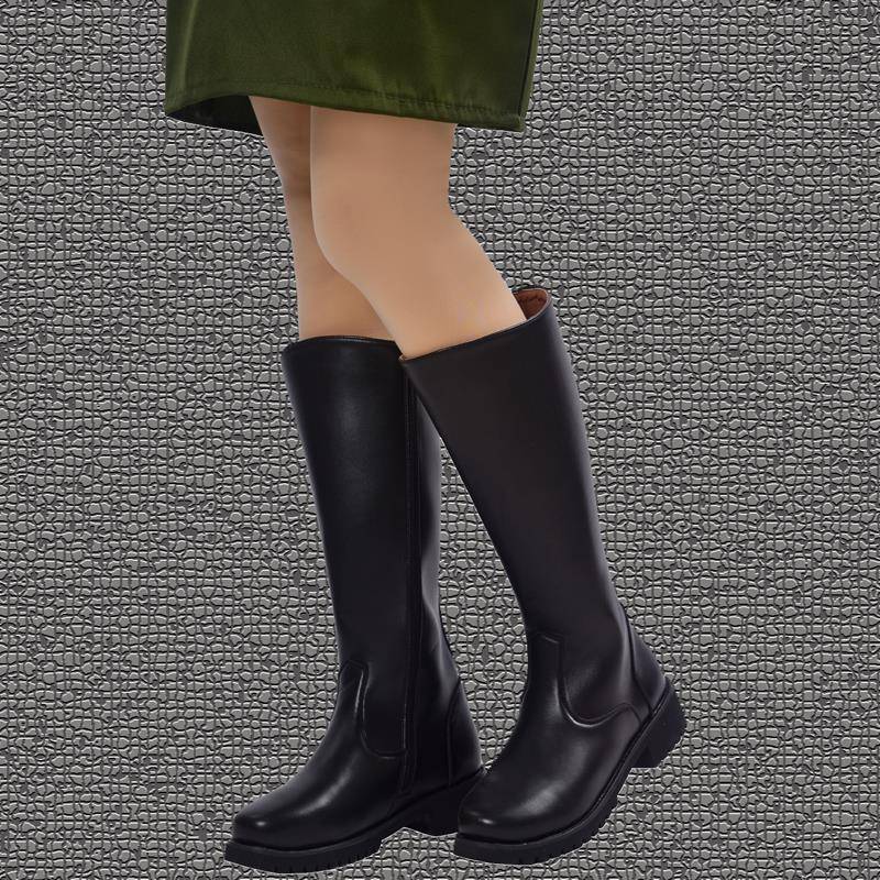 British high boots riding ride boots, men's and women, fur boots, flag -raised fiber boots, show high boots equestrian boots drum band boots