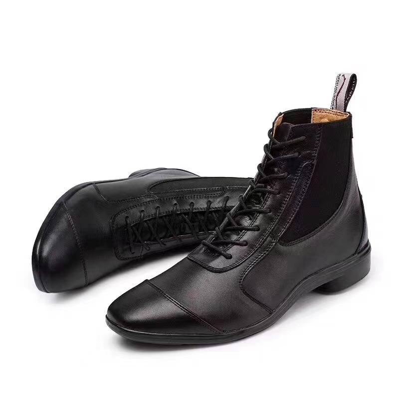 French brand calfskin short boots riding training equipment boots British equestrian horse boots short export horse boots