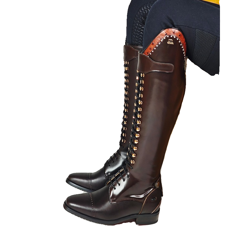 MSR Equestrian Boots Men's Women's Children's Children's High -length Boots Riding Shoes Customized Obstacles Professional Equestrian Horse